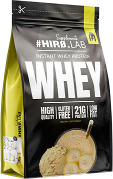 Instant Whey Protein Whey Gluten Free with Flavor Banana 750gr