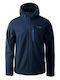 Elbrus Men's Winter Softshell Jacket Waterproof and Windproof Navy Blue