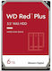 Western Digital Red Plus 6TB HDD Σκληρός Δίσκος 3.5" SATA III 5400rpm με 256MB Cache για NAS