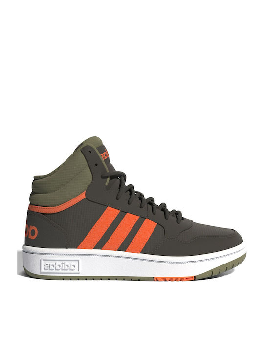 adidas Hoops Mid Παιδικά Sneakers High Χακί GW4486