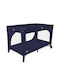 Asalvo Essential Playpen with Mattress Navy Blue 65x125cm