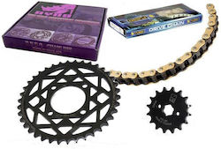 Ryno Chain & Sprocket Kit for Modenas Kristar 125 14-42-428H-108L