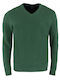 REDMOND Men's green knitted blouse V