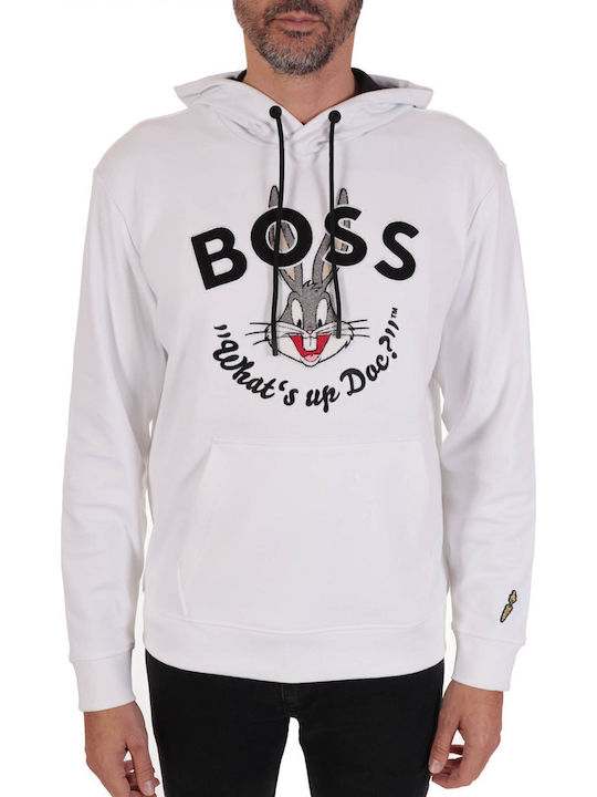 Sweatshirt with Hood White