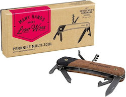 Gentlemen's Hardware Multitool Pen Knife Kraft Πολυεργαλείο σε Καφέ χρώμα