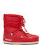 Snow Boots with Laces Light Low Nylon Red