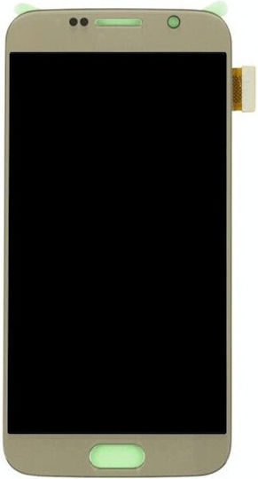 Οθόνη mit Touchscreen für Galaxy S6 (Gold)