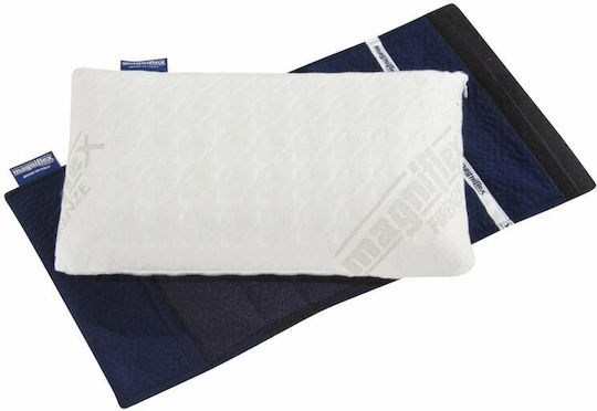 Magniflex Sushi Memory Foam Travel Pillow Travel Set Pillow with Carrying Case 55x29x11cm Blue