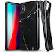 ESR Soft Marble Задна корица Силикон Black Whit...
