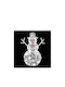 Illuminated Christmas Plastic Figure SNowman White Height 60cm