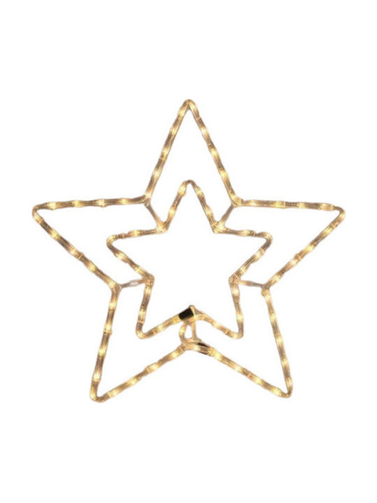 Lianos Plastic Christmas Decorative Pendant Star 55x55cm White