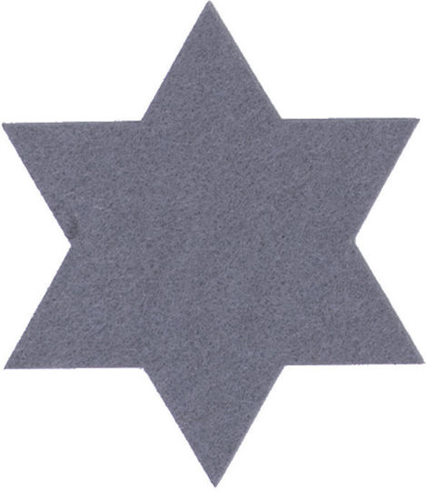 Nef-Nef Homeware Felt Star Coasters with Stars 6 Pieces