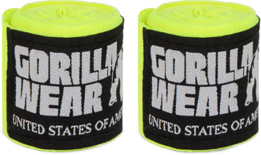 Gorilla Wear Boxing Hand Wraps 99909-200 Μπαντάζ Κίτρινα