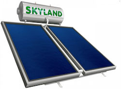 Skyland GL Ηλιακός Θερμοσίφωνας 300 λίτρων Glass Τριπλής Ενέργειας με 4.10τ.μ. Οριζόντιο Συλλέκτη