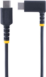 StarTech Angle (90°) USB 2.0 Cable USB-C male - USB-C male Μαύρο 1m (S55165067)