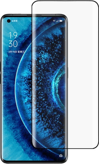 Oppo 3D Tempered Glass Μαύρο (Oppo Find X2 Pro)