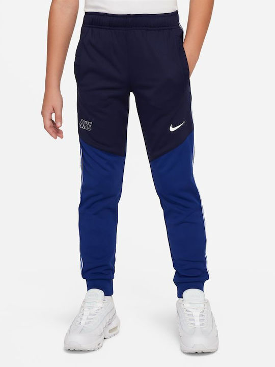Nike Παιδικό Παντελόνι Φόρμας Dri-Fit Μπλε Repeat
