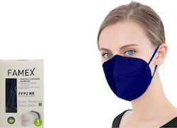 Famex Disposable Protective Mask FFP2 Particle Filtering Half NR Midnight Blue 200pcs