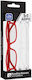 Eyelead Women's Reading Glasses +2.50 Red / Transparent 2pcs