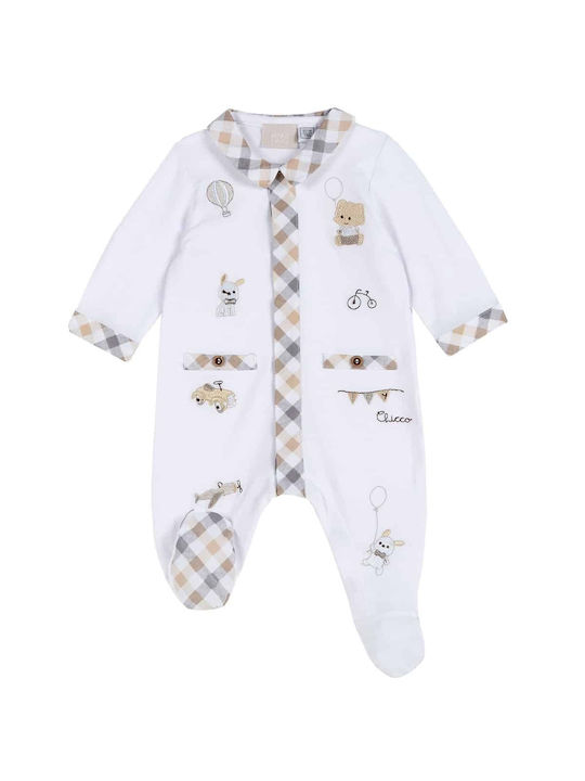 Chicco Baby Bodysuit Long-Sleeved White
