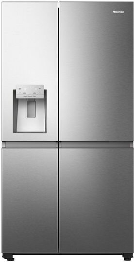 Hisense Side-by-Side Kühlschrank 632Es NoFrost H179xB91xT73cm. Inox RS818N4TIE