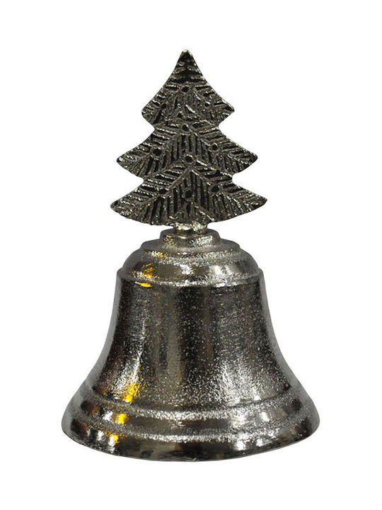 Espiel Christmas Metal Figure Bell Silver Bell Silver Height 9.5cm