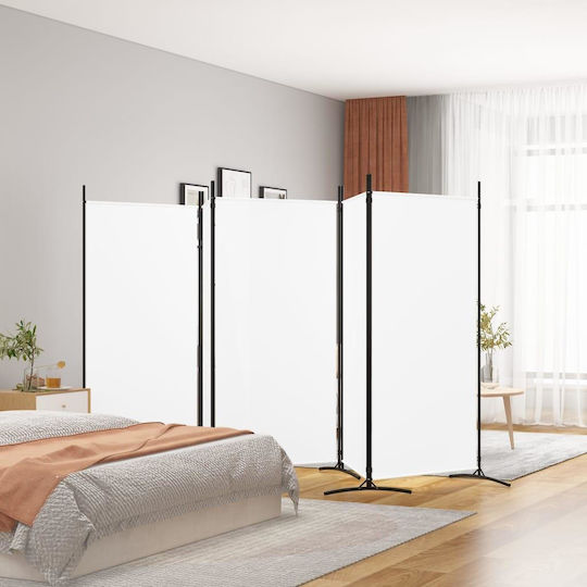 vidaXL Dekorativer Paravent Stoff mit 5 Blättern 433x180cm