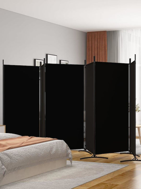 vidaXL Fabric Room Divider with 6 Panels 520x180cm