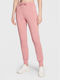 Allie Pantaloni de trening pentru femei cu cauciuc Roz