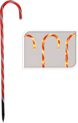Figurine De Crăciun Candy Cane Roșu Iluminat 5 Bucăți Figurine De Crăciun Candy Cane Roșu Iluminat 5 Bucăți