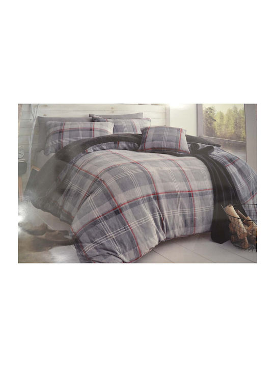 Sidirela Κουβερτοπάπλωμα με Γέμιση Microfiber Μονό 160x220εκ. Grey