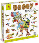 Wooden Kids Puzzle Δεινόσαυρος for 5++ Years 48pcs Ludattica