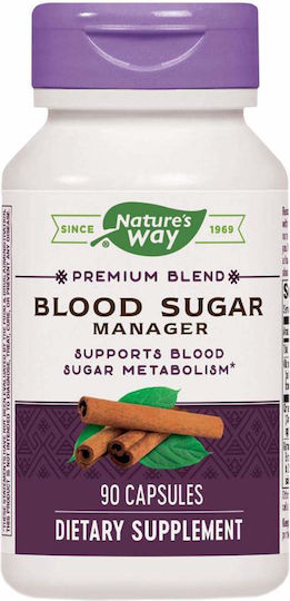 Nature's Way Blood Sugar Manager Ειδικό Συμπλήρωμα Διατροφής 90 κάψουλες