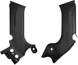 Polisport Motorcycle Frame Protectors Kawasaki KXF 450 2019-2021 Black