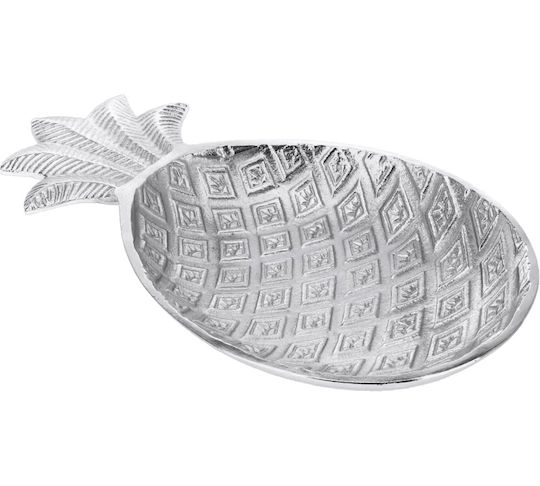 Zaros Zaros Dekorative Schale Aus Aluminium Silber 32x18cm