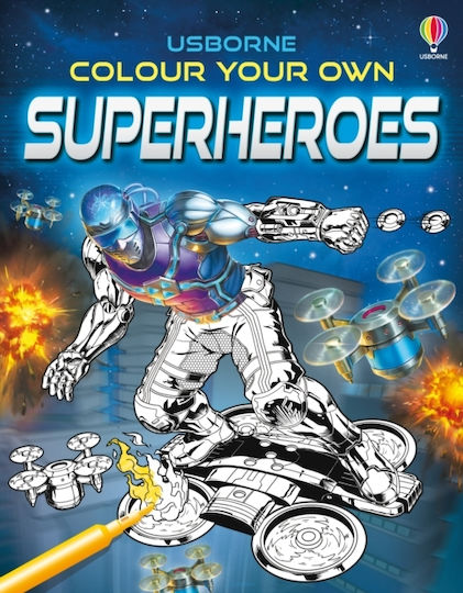 Colour your Own Superheroes