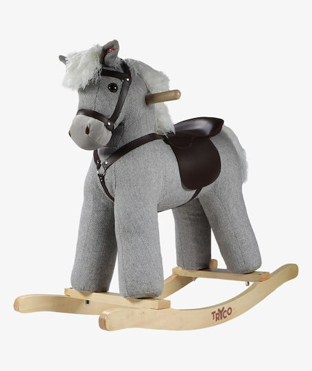 Tryco Wooden Rocking Toy Horse for 3+ months Gray
