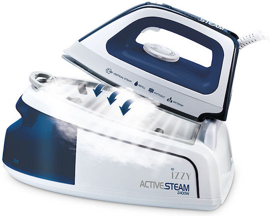 Izzy D188 Active Steam Steam Ironing Station 3.5bar with 1.2lt Container Blue 224105