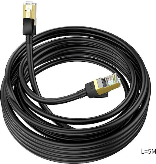 Hoco U/UTP Cat.6 (Gigabit) Καλώδιο Δικτύου Ethernet 5m Μαύρο