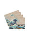 Grupo Erik Hokusai Kokonote Σουπλά από Φελλό Πολύχρωμο 29x20cm 4τμχ