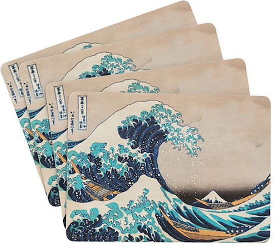 Grupo Erik Hokusai Kokonote Platzdeckchen Kork Mehrfarbig 29x20cm 4Stück