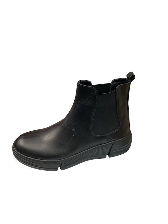 ACT 1010-U LEATHER BOOTS BLACK