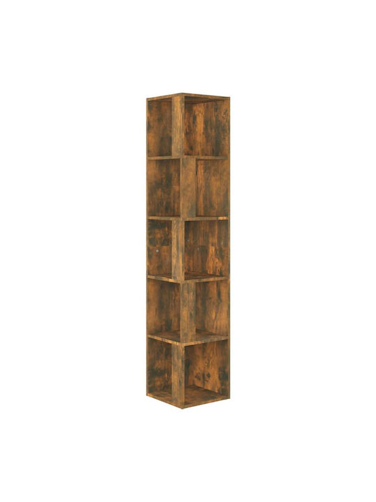 Corner Bookcase Smoky Oak 33x33x164.5cm