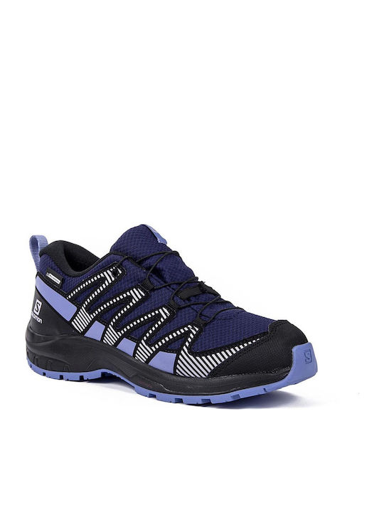 Xa Pro V8 Waterproof Kids Sports Shoes Running with Laces Purple