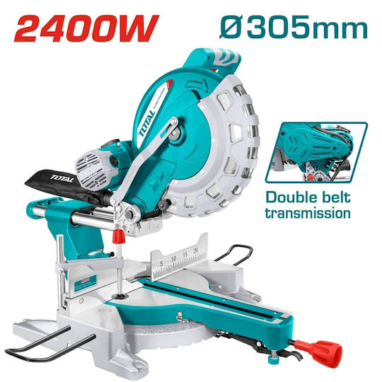 Total Kapp- und Gehrungssäge Elektrisch 2400W Scheibendurchmesser 305mm
