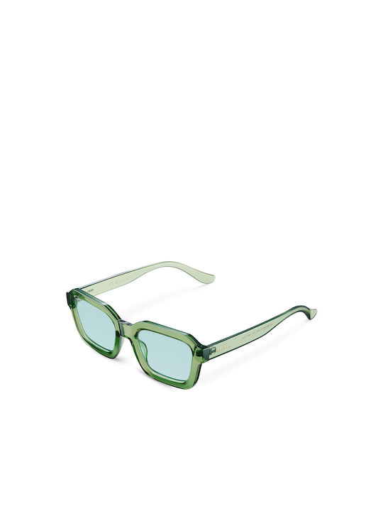 Meller Nayah Sunglasses with Green Turquoise Plastic Frame and Green Lens NAY-GREENBLUE