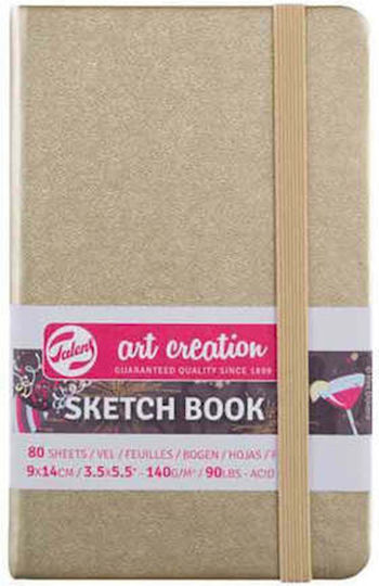 Royal Talens Μπλοκ Σχεδίου Sketchbook Light Gold 140gr 9x14cm 80 Φύλλα