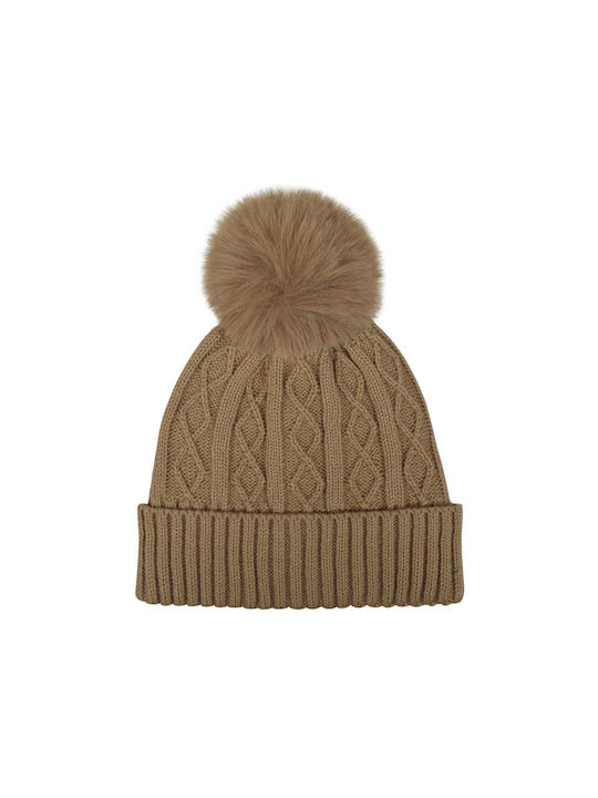 Stamion Kids Beanie Knitted Brown