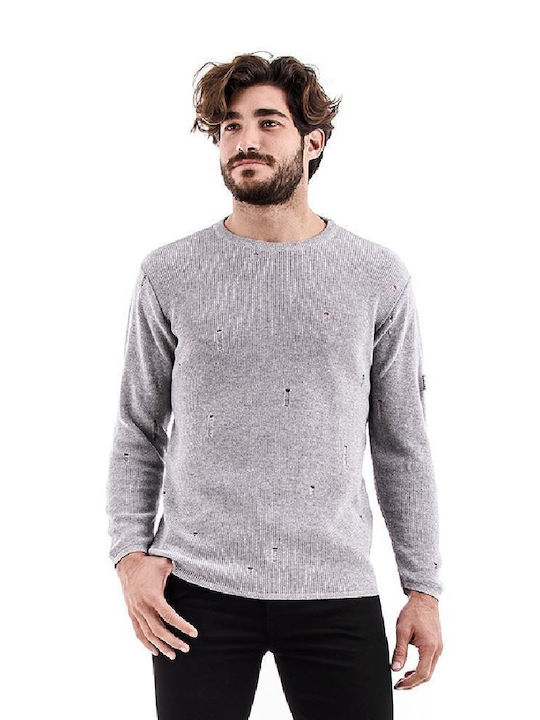 Bellissimo Men's Long Sleeve Sweater Gray