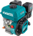 Total Gasoline Engine 163cc 5.5hp Horizontal Axis with Keyway (Tank 3.6lt)